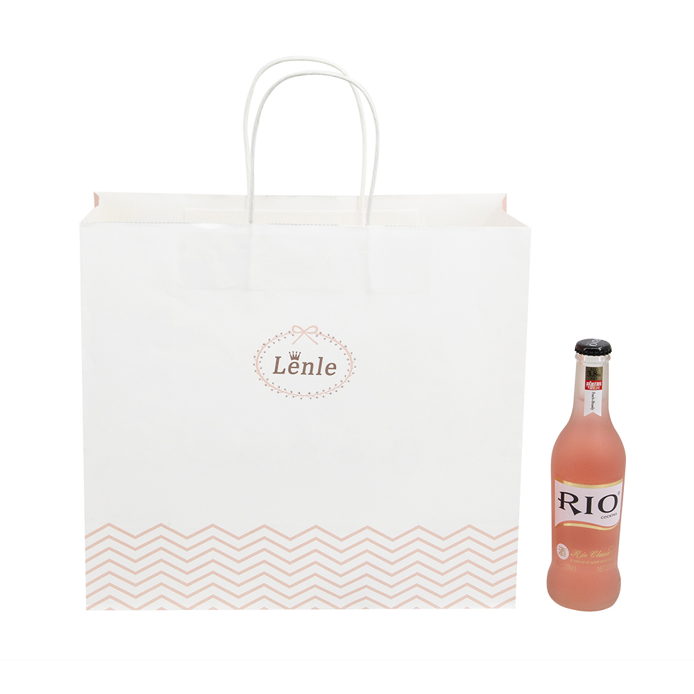 Lipack Natural Kraft Paper Bag for Shopping with Your Own Logo