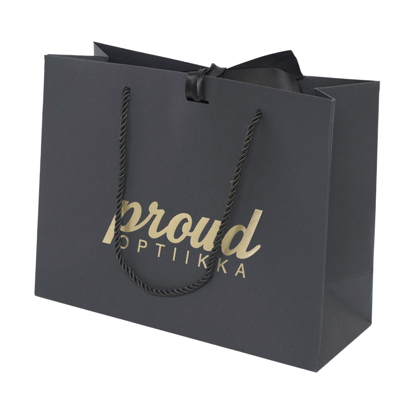 Lipack Recycled Biodegradable Paper Bag for Gift with Ribbon
