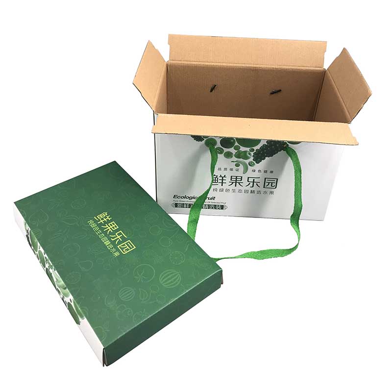 Lipack Recyclable Easy To Take Out Corrugated Paper Box for Fruit with Folding 