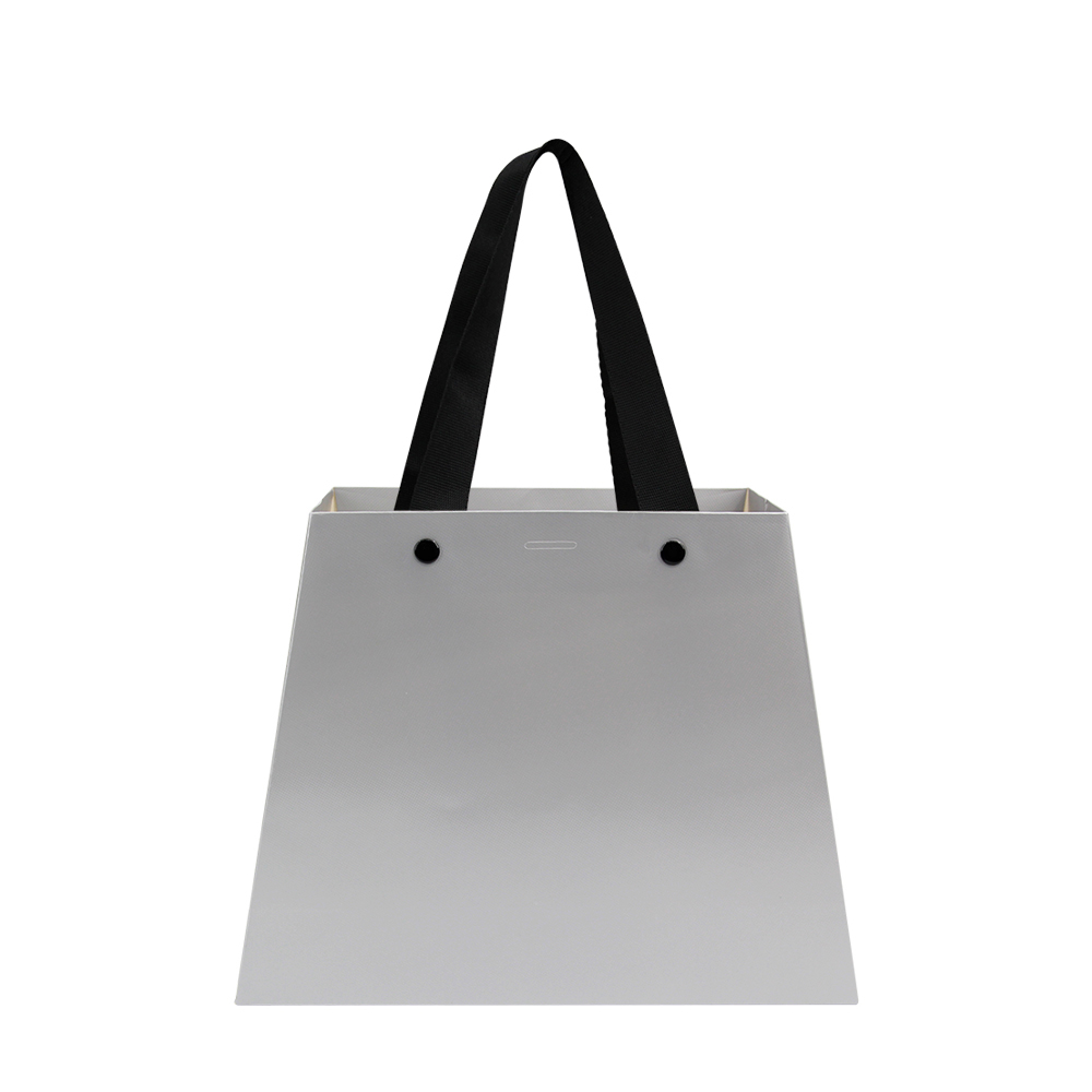 Lipack Tang Series Multicolor Flat Nylon Handle Cosmetic Paper Bag with Rivet Punching