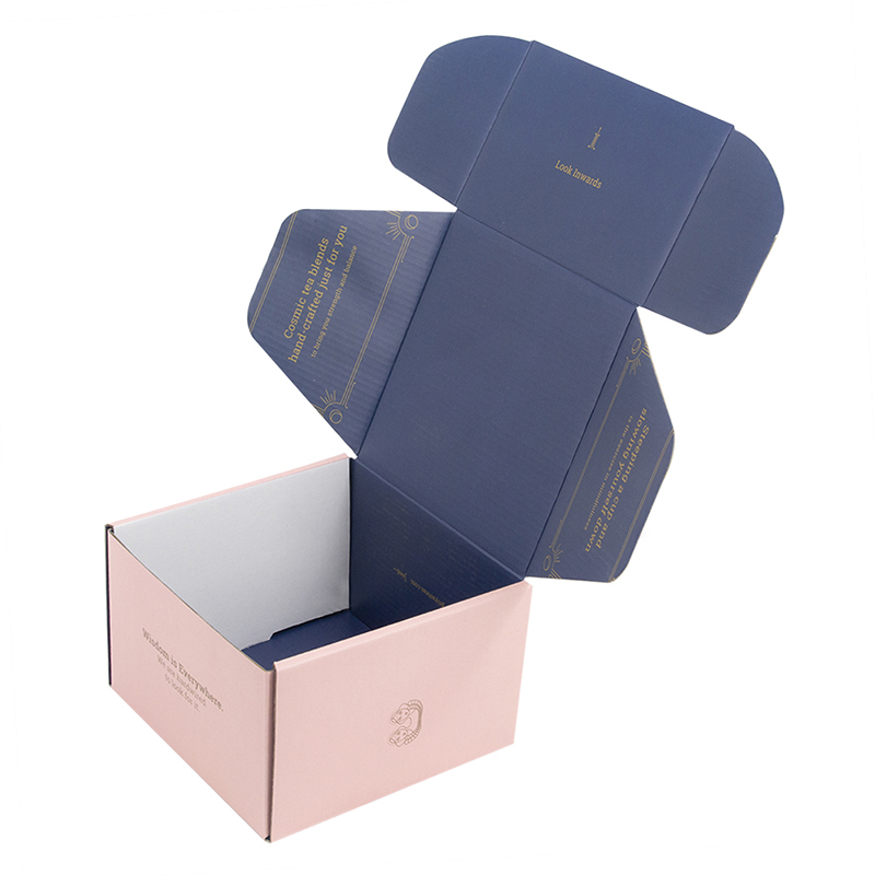 Lipack Square Multicolor Corrugated Paper Box with Folding Packing
