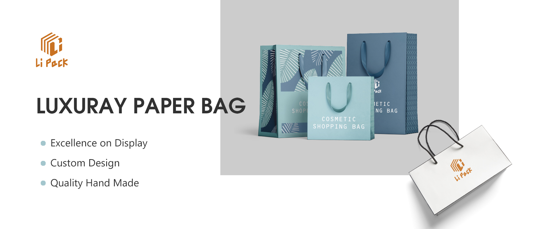 Green Kraft Paper Bag for Shopping
