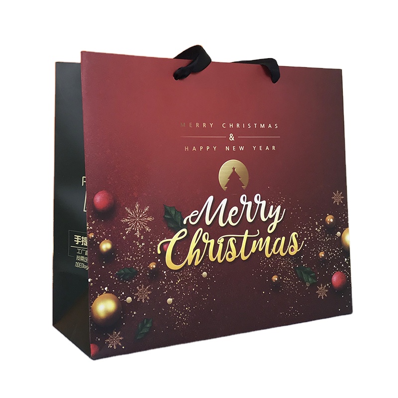 Lipack Merry Christmas And Happy New Year Gift Shopping Paper Bag