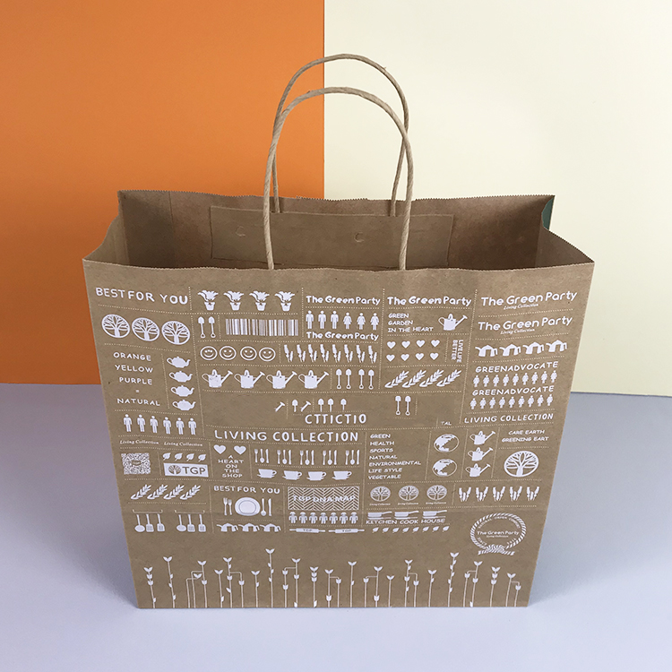 Lipack Custom Cheap Recyclable Kraft Paper Bag With Your Own Logo