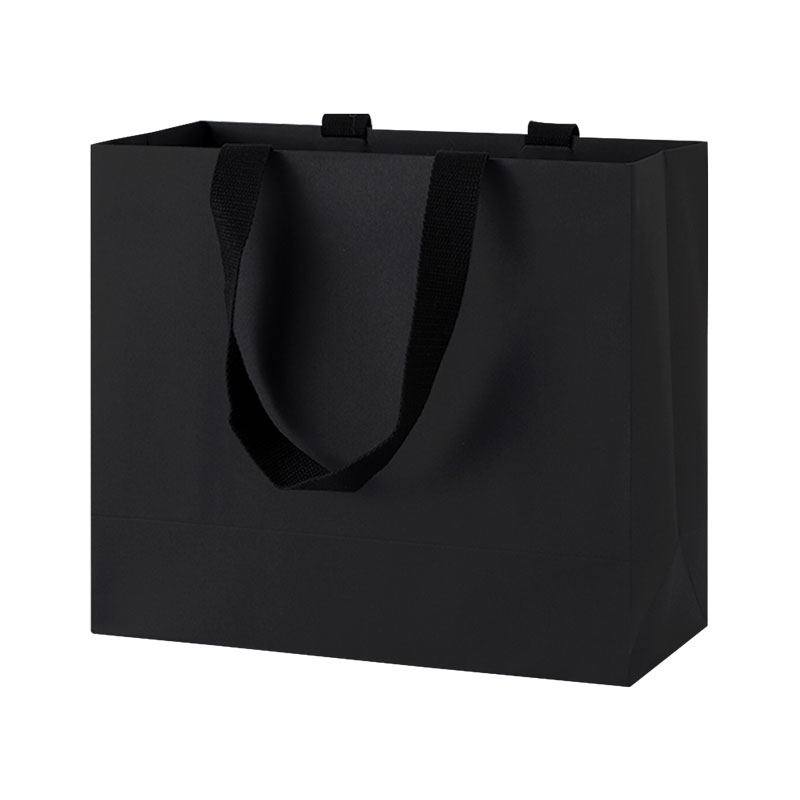 Lipack Custom Size Hot Paper Bag with Flat Nylon Handle for Clothing Packaging