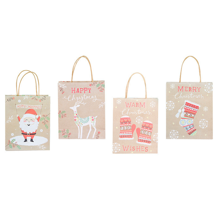 Lipack Eco-Friendly Craft Kraft Paper Bag for Christmas