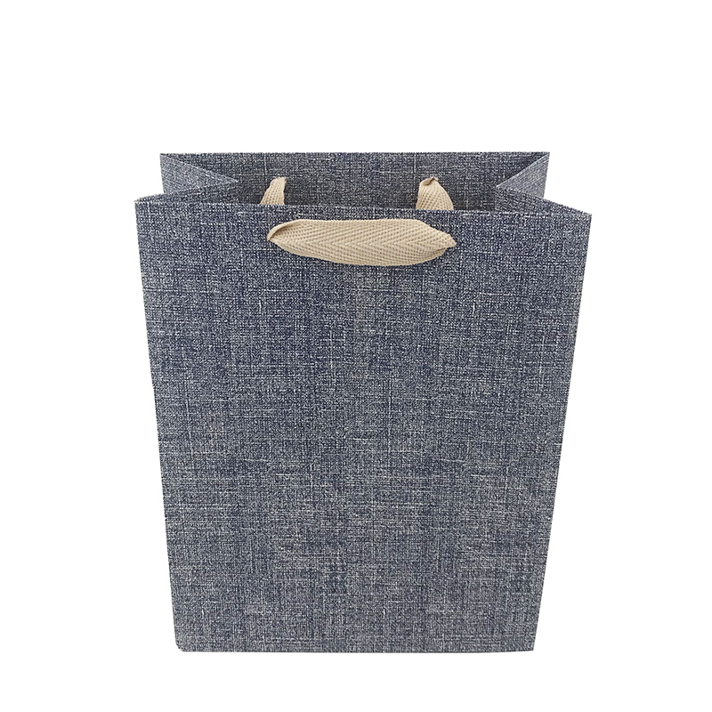 Lipack Modern Marble Canvas Print Boutique Retail Store Paper Bag with Handle