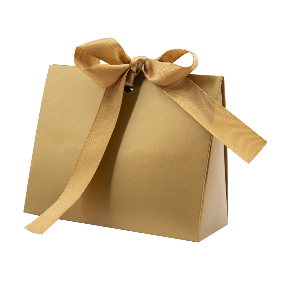 Lipack Custom Small Boutique Paper Bag for Gift with Bow Tie