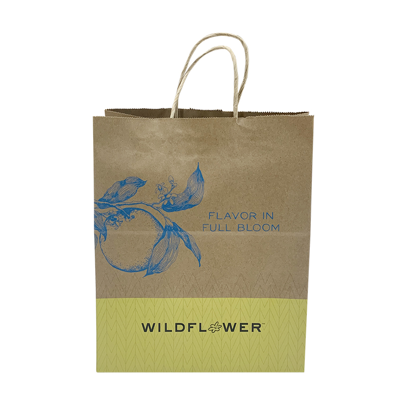 Lipack Art Colorful Kraft Paper Bag for Christmas with Logo
